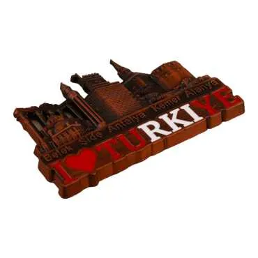 Antalya Themed Metal Mix Refrigerator Magnet - 34