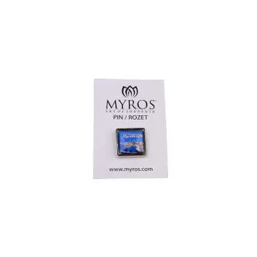 Wholesale Marmaris Themed Myros Square Badge 18x18 mm - 5