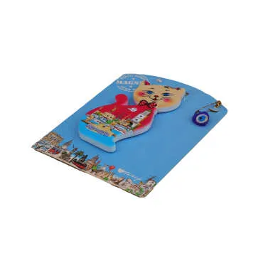 Toptan Marmaris Temalı Myros Kartonetli̇ Uv Ahşap Magnet - 19