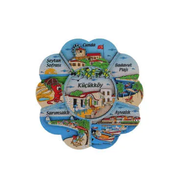 Ayvalik Themed Wooden Customised 2D Souvenir Fridge Magnet - 5