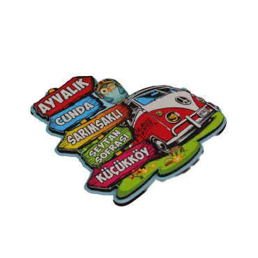 Ayvalik Themed Wooden Customised 2D Souvenir Fridge Magnet - 11