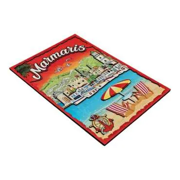 Marmaris Themed Wooden Customised Door Sign Board 200x290 Mm - 12