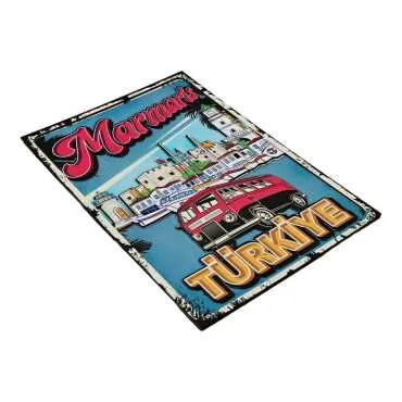 Marmaris Themed Wooden Customised Door Sign Board 200x290 Mm - 14