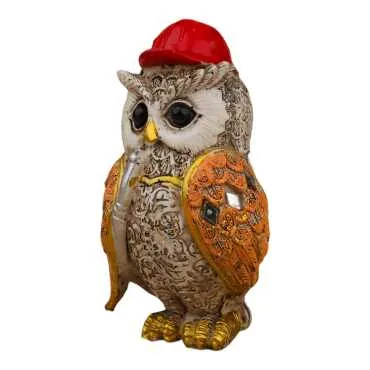 Wholesale Polyester Owl 8 cm Set of 4 - 19