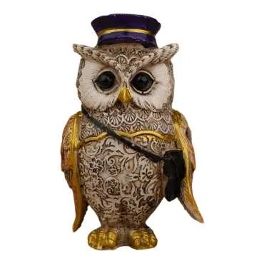 Wholesale Polyester Owl 8 cm Set of 4 - 7