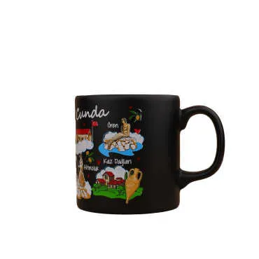 Ayvalik Region Themed Customised Serigraphy Printed Ceramic Mug 82x90 mm - 15