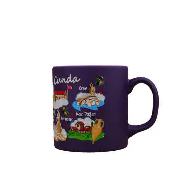 Ayvalik Region Themed Customised Serigraphy Printed Ceramic Mug 82x90 mm - 17