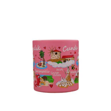 Ayvalik Region Themed Customised Serigraphy Printed Ceramic Mug 82x90 mm - 14