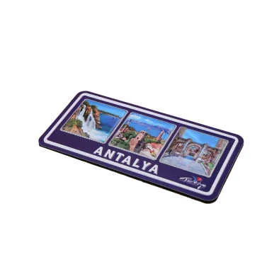 Antalya Themed Embossed Pvc Oppression Fridge Magnet - 10