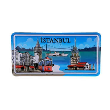 Toptan İstanbul Temalı Kabartmalı Pvc Baskı Magnet - 10