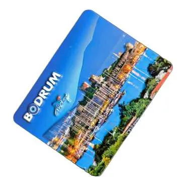 Wholesale Bodrum Themed Embossed PVC Refrigerator Magnet 70x90 mm - 15