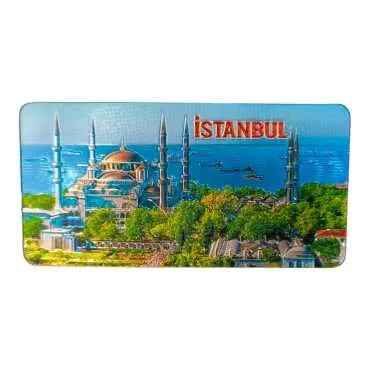Wholesale Istanbul Themed Metallic Refrigerator Magnet 50x100 mm - 5