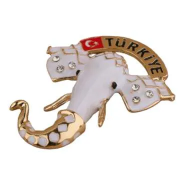 Turkey Themed Metal Fridge Magnet - 106