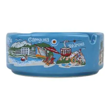 Wholesale Kemer Themed Large Traditional Ashtray 100x40 mm - 14