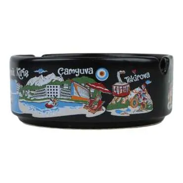 Wholesale Kemer Themed Large Traditional Ashtray 100x40 mm - 11