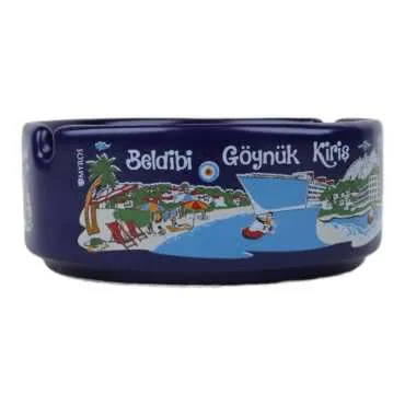 Wholesale Kemer Themed Large Traditional Ashtray 100x40 mm - 10