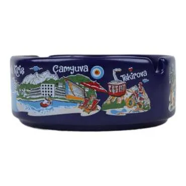 Wholesale Kemer Themed Large Traditional Ashtray 100x40 mm - 13