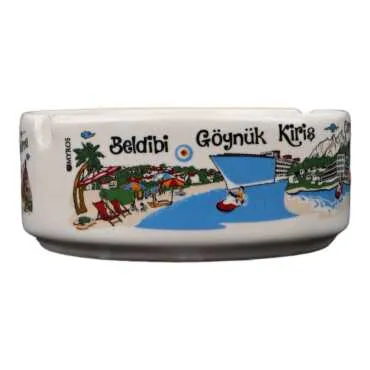 Wholesale Kemer Themed Large Traditional Ashtray 100x40 mm - 7