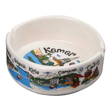 Wholesale Kemer Themed Large Traditional Ashtray 100x40 mm - 20
