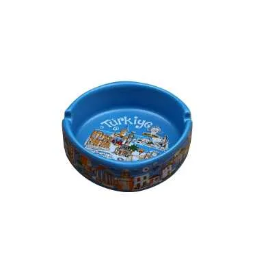 Wholesale Türkiye Themed Regional Large Ashtray 100x40 mm - 7