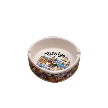 Wholesale Türkiye Themed Regional Large Ashtray 100x40 mm - 10