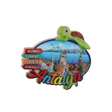 Antalya Themed Polyester Printed Fridge Magnet - 16