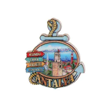 Antalya Themed Polyester Printed Fridge Magnet - 10
