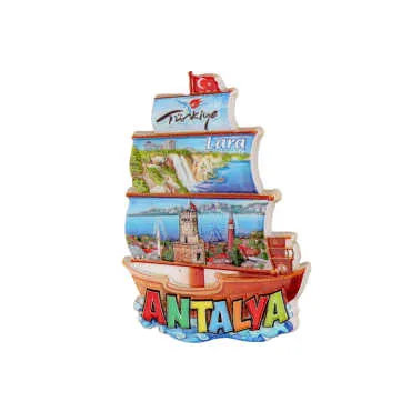 Antalya Themed Polyester Printed Fridge Magnet - 6