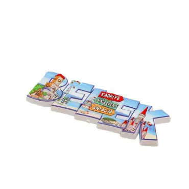 Belek Themed Polyester Printed Fridge Magnet - 19