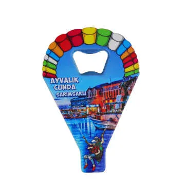 Wholesale Ayvalık Region Themed Myros UV Parachute Bottle Opener - 6