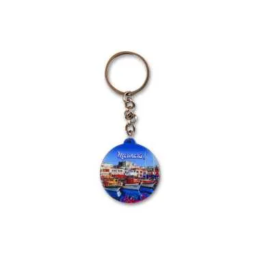 Wholesale Marmaris Themed Myros UV Square Keychain 42.3 mm - 9