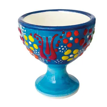 Embossed Ceramic Egg Holder