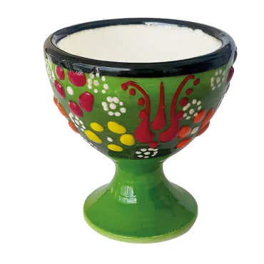 Embossed Ceramic Egg Holder - 4