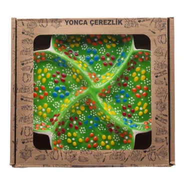 Çini Yonca Çerezlik Kutulu  - 3