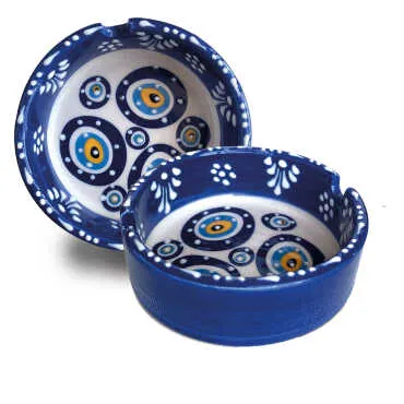 Nazar Large Paşabahçe Exclusive Embossed Ashtray