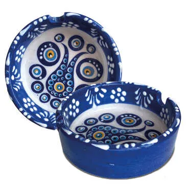 Nazar Large Paşabahçe Exclusive Embossed Ashtray - 2