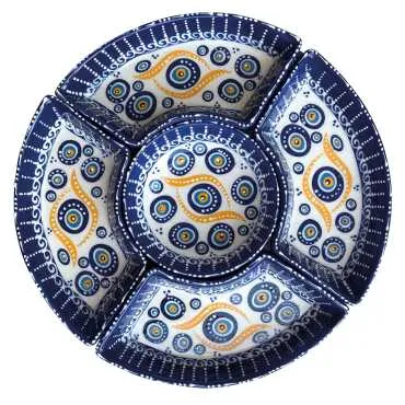 Embossed Nazar Six Piece Serving Set