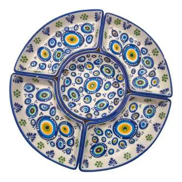 Embossed Nazar Six Piece Serving Set - 2