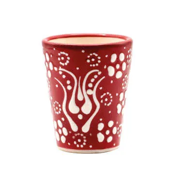 Embossed Ceramic Shot Glass - 2