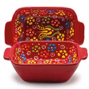 Embossed Handle Square Bowl 85x120x38 mm - 2