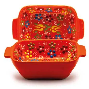 Embossed Handle Square Bowl 85x120x38 mm - 3