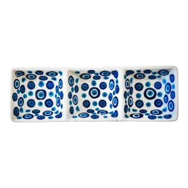 Kabartma Nazar Üçlü Kare Çerezlik 85 X 255 X 40 Mm - 2