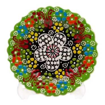 Turkish Ceramic Pearl Plate 12 Cm - 2