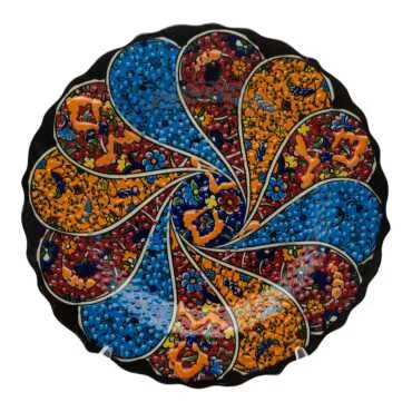 18 cm Tezhip Plate - 3