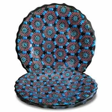 18 cm Tezhip Plate - 4