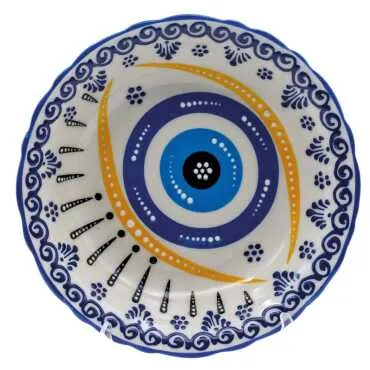 Özel Kabartma Nazar 17 Cm Yemek Tabağı 170X38 Mm - 3