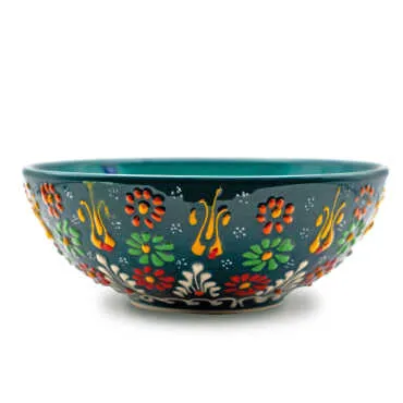 16 cm Handmade Embossed Soup Bowl - 2