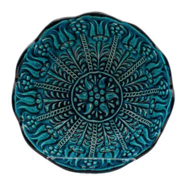 13 cm Turquoise Daisy Bowl - 2
