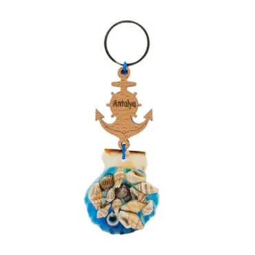 Antalya Themed Seashell Keychain