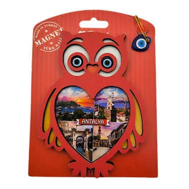 Antalya Themed Myros Carded Picture Refrigerator Magnet